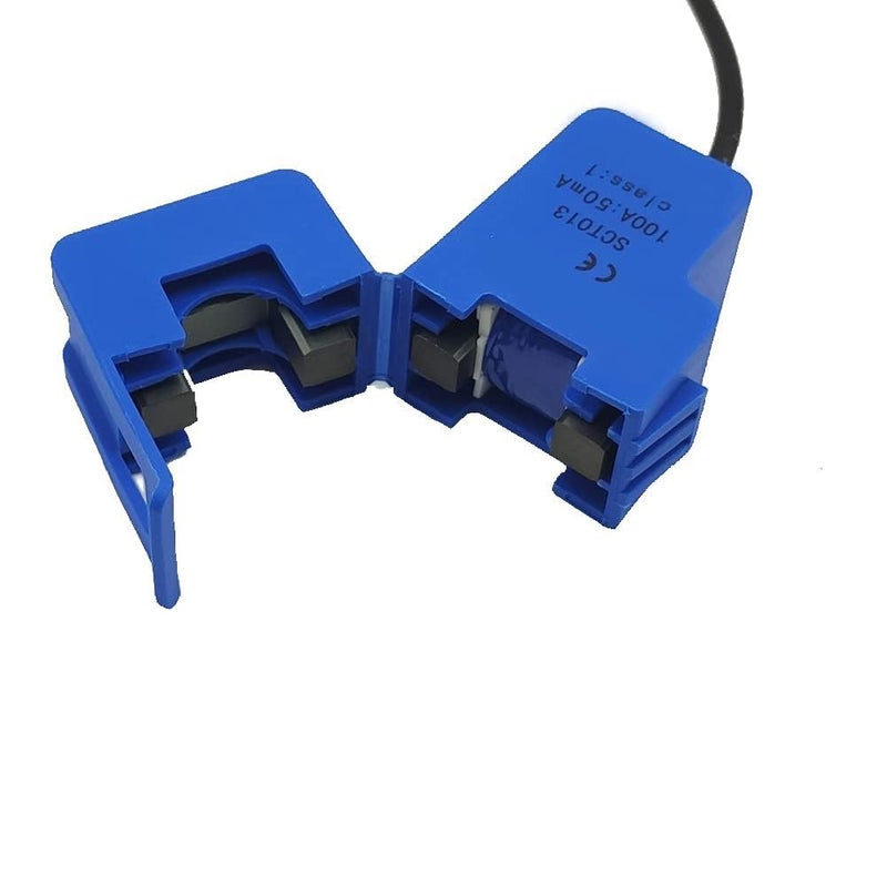 Aivoxe 4Pcs 100A/50mA SCT013000 Non-invasive Split Transformer Sensor SCT-013-000 Split Core Current Sensor Transformer, Blue, 4psct100A - Image 4